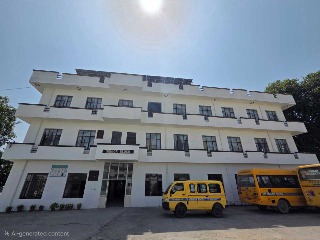 Senior block at SPS Convent School