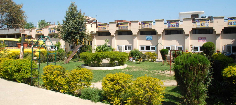 SPS Convent School campus and green gardens
